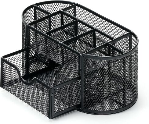 Mesh Desk Organizer, Basics Pen Holder and Desk Organizer with Compartments, Desk Accessories & Workspace Organizers for Office School Home Supplies Teacher Students in Saudi Arabia