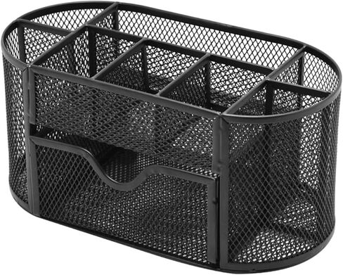 Mesh Desk Organizer, Basics Pen Holder and Desk Organizer with Compartments, Desk Accessories & Workspace Organizers for Office School Home Supplies Teacher Students in Saudi Arabia