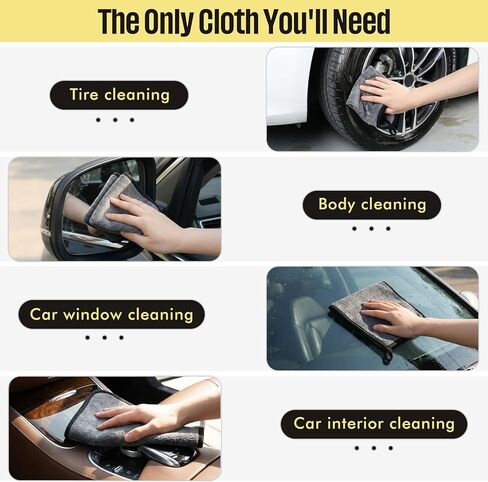 Lounsweer 4 Pcs Large Car Duster Set Microfiber Dust Cleaning Sets with Extendable Handle Exterior Duster Dashboard Detailing Brush Interior Exterior Cleaning Sets for Auto Truck Boat in Saudi Arabia