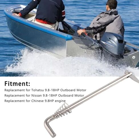 Outboard Motor Tilt Pin, Tilt Thrust Rod with Spring 350‑62121‑2 Outboard Marine Tilting Rod Replacement for Tohatsu Outboard Motor in Saudi Arabia