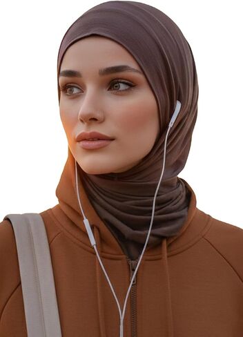 Aisha's Design Practical Cotton Bonnet with Built-In Neck Cover and Ear Access in Kuwait