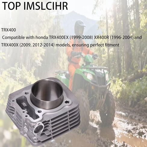 397cc 85mm Cylinder Piston Kit with Rings and Gaskets, Compatible with ATV TRX400EX XR400R TRX400X 1996-2014 in Saudi Arabia
