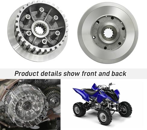 طقم حشية لوحة الضغط الداخلي والمحور الداخلي لمركز القابض متوافق مع Yamaha Raptor 700/700R 2006-2024 OEM# 1S3-16351-00-00 1S3-16371-10-00 in Saudi Arabia