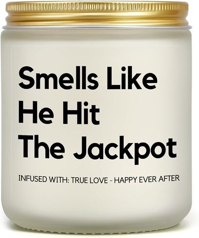 هدايا حفل الزفاف، هدية العروس لحفلات الزفاف، والخطوبة، وحفلات العزوبية، وهدايا خطوبة مضحكة للعروس، هدية يوم الزفاف للنساء صديقاتها المتزوجين حديثًا، شمعة معطرة باللافندر in Kuwait