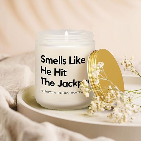 هدايا حفل الزفاف، هدية العروس لحفلات الزفاف، والخطوبة، وحفلات العزوبية، وهدايا خطوبة مضحكة للعروس، هدية يوم الزفاف للنساء صديقاتها المتزوجين حديثًا، شمعة معطرة باللافندر in Kuwait