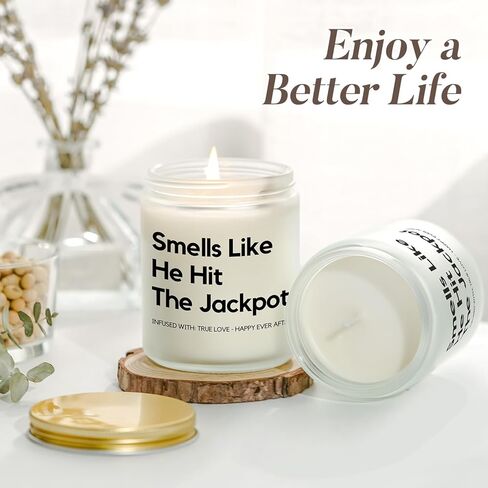 هدايا حفل الزفاف، هدية العروس لحفلات الزفاف، والخطوبة، وحفلات العزوبية، وهدايا خطوبة مضحكة للعروس، هدية يوم الزفاف للنساء صديقاتها المتزوجين حديثًا، شمعة معطرة باللافندر in Kuwait