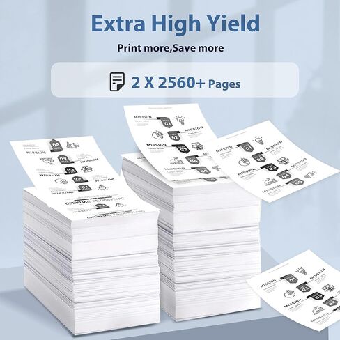 خراطيش حبر أسود 80A 2 عبوة متوافقة مع خراطيش حبر HP 80A CF280A 80X CF280X المتوافقة مع طابعة HP Laser Jet Pro 400 M401 M401a M401d M401dn M401dne M401dw M401n MFP M425dn M425dw in Kuwait