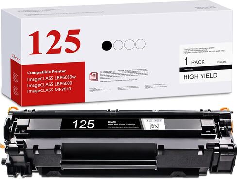 125 CRG125 Toner Cartridge Replacement for Canon 125 CRG-125 3484B001 Toner Cartridge ImageCLASS LBP6030w LBP6000 MF3010 LBP3100 Printers(1-Pack,Black) in Saudi Arabia