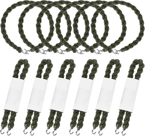 12 Pcs Elastic Boot Straps, Boot Blouses Straps, Elastic Blousing Bands with Metal Hooks, Leg Garters for Army, Navy, Outdoors Sports in Kuwait