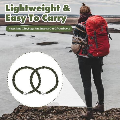 12 Pcs Elastic Boot Straps, Boot Blouses Straps, Elastic Blousing Bands with Metal Hooks, Leg Garters for Army, Navy, Outdoors Sports in Kuwait