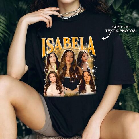 Custom Bootleg Rap Tee Shirt for Boyfriend Girlfriend, Custom Face Tshirt Vintage, Personalized Graphic Shirt Birthday Gift Idea, Bachelorette Surprise Multicolor in Kuwait