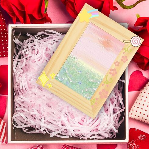 12PCS Wooden Picture Frame for Crafts 4x6 Wooden Frame Unfinished Wood Frames Bulk Solid Wood Picture Frames Wood Frames for Photos Postcard Photo Frames Displays in Saudi Arabia