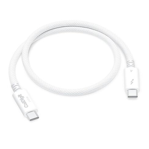 CalDigit Thunderbolt 4 Cable - 40Gbps 100W Power Delivery, Compatible with Thunderbolt 3 & USB Type C, MacBook Pro, iMac, iPhone 15 Max, Black (0.8 Meter 2.62 Feet, Thunderbolt 4 / USB 4 Cable) in Kuwait