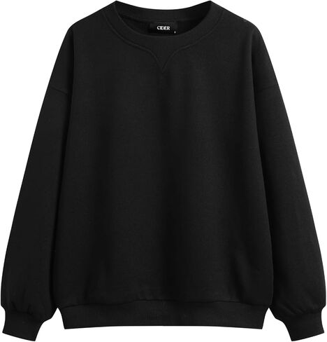 CIDER Terry Round Neckline Solid Sweatshirt in Saudi Arabia