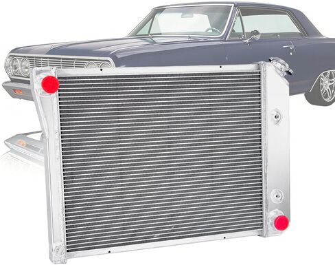 Full Aluminum Radiator compatible with 1968-1987 Chevy Camaro Chevelle El Camino Monte Carlo 3 Row Core Radiators in Kuwait