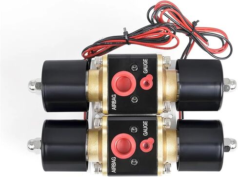 العالمي DC12V 200PSI الهواء الدراجات محطة مزدوجة صمام الملف اللولبي المنوع تعليق السيارات in Kuwait