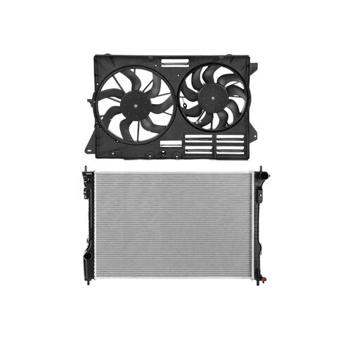 Replacement Parts for New 2Pcs Radiator&Cooling Fan Assembly Kit for Ford Explorer 2013-2019 V6 3.5L Mod-A58PP-108232 in Saudi Arabia