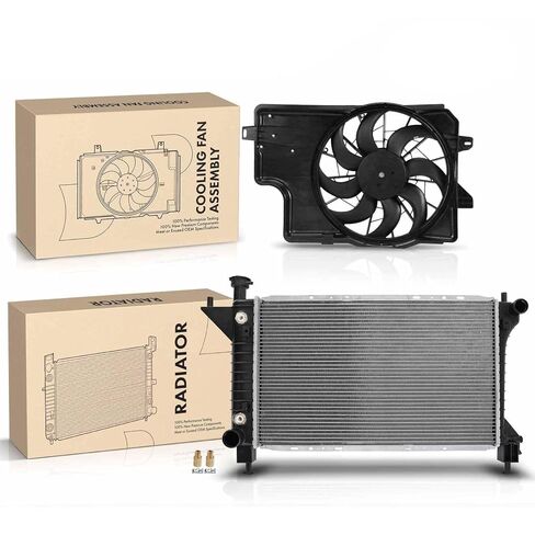 Replacement Parts for Radiator&Cooling Fan Assembly Kit for Ford Mustang 1994 1995 1996 3.8L 5.0L Mod-A58PP-107877 in Saudi Arabia
