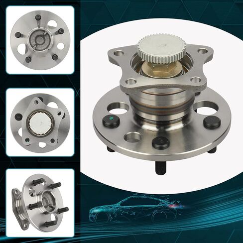 IRONTEK Rear Wheel Hub and Bearing Assembly 512310 Compatible for Lexus 92-01 ES300/99-03 RX300, for Toyota 92-01 Camry/97-01 Camry CE/95-04 Avalon, W/ABS 5 Lugs Wheel Hub Assembly 2 PCS in Saudi Arabia