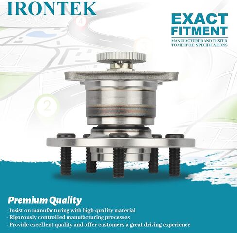 IRONTEK Rear Wheel Hub and Bearing Assembly 512310 Compatible for Lexus 92-01 ES300/99-03 RX300, for Toyota 92-01 Camry/97-01 Camry CE/95-04 Avalon, W/ABS 5 Lugs Wheel Hub Assembly 2 PCS in Saudi Arabia