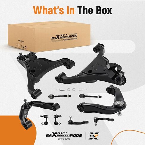 maXpeedingrods 10Pcs Front Upper Lower Control Arms Suspension Kit for Nissan Pathfinder 2005-2012 Nissan Frontier 2005-2018 Nissan Xterra 2005-2015, Sway Bar Links Outer & Inner Tie Rod in Saudi Arabia