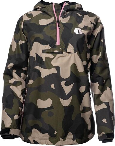 Gator Waders Womens 1/2 Zip Bog Hoodie - Waterproof Windproof Hunting & Offroad Wader Jacket, Comfortable Coral Fleece Lining in Saudi Arabia