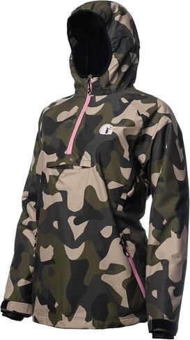 Gator Waders Womens 1/2 Zip Bog Hoodie - Waterproof Windproof Hunting & Offroad Wader Jacket, Comfortable Coral Fleece Lining in Saudi Arabia
