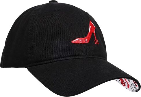 The Devil Wears Prada Baseball Cap, Embroidered Red Stiletto Pitchfork Logo Cap, Adjustable Strapback, Curved Brim Dad Hat, Black in Saudi Arabia
