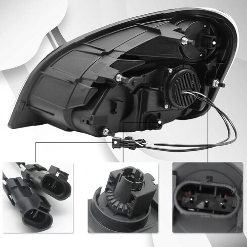 aostirmotor LED Headlights Assembly Compatible with 2008-2017 Freightliner Cascadia, Black Housing Driver side in Kuwait