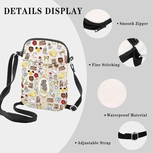 GJTIM Beauty Movie Gift Fairytales Fans Gift Princess Cartoon Movie Fans Gift Princess Crossbody Bag in Saudi Arabia