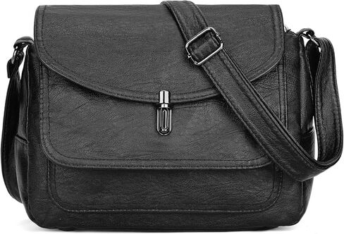 SENDEFN Crossbody Bags for Women, Soft Leather Crossbody Handbags Purses with Zipper Closure in Kuwait