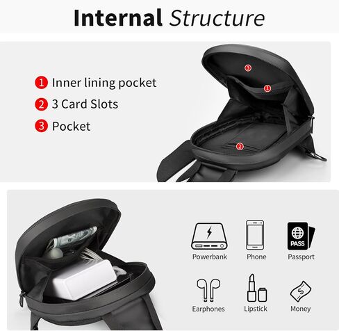 Mini Sling Bag Travel Running Phone Daypack Cross Body Shoulder Bags Carbon Fiber Small Crossbody Bag in Saudi Arabia