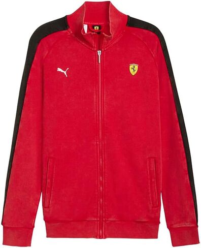 PUMA Mens Scuderia Ferrari T7 Jacket Athletic Outerwear Casual - Red in Saudi Arabia