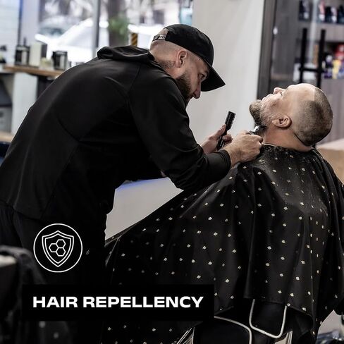 Barber Strong - سترة The Barber - أسود، تقنية Nanoshield، مقاومة للماء، مقاومة للمواد الكيميائية والمبيضات in Kuwait