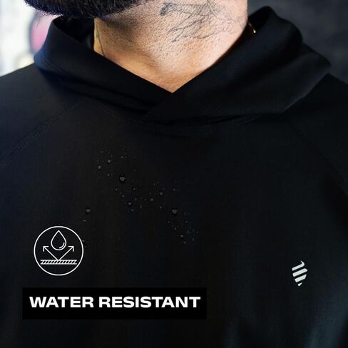 Barber Strong - سترة The Barber - أسود، تقنية Nanoshield، مقاومة للماء، مقاومة للمواد الكيميائية والمبيضات in Kuwait