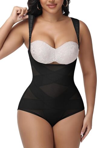 SHAPSHE Shapewear for Women Tummy Control Faja Body Shaper Faja Colombiana Moldeadora Adjustable Straps Seamless Shapewear in Kuwait