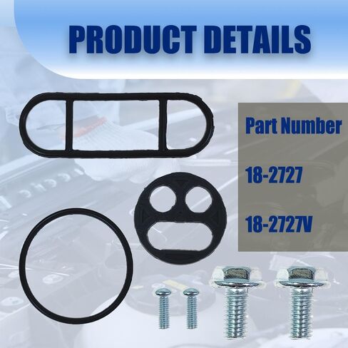 طقم إصلاح صمام الوقود 18-2727 18-2727 فولت لاستبدال Kawasaki KVF400 KVF300 Prairie KLX110 VN1500D/E Vulcan Classic ZX900B Ninja ZX-9R لسوزوكي 90-93 DR250 90-99 DR350 لـ Yamaha PW80 in Kuwait