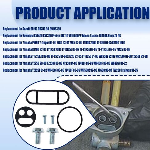 طقم إصلاح صمام الوقود 18-2727 18-2727 فولت لاستبدال Kawasaki KVF400 KVF300 Prairie KLX110 VN1500D/E Vulcan Classic ZX900B Ninja ZX-9R لسوزوكي 90-93 DR250 90-99 DR350 لـ Yamaha PW80 in Kuwait