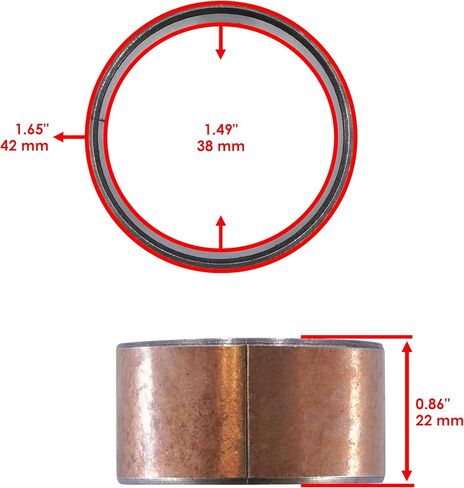 Caltric Primary Clutch Converter Cover Bushing Compatible with Kawasaki 92139-1243 92028-1980 in Saudi Arabia