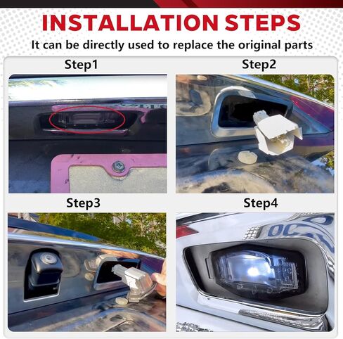 License Plate Light Cover Lampshade Fit for Fit For Honda Accord Civic Odyssey Pilot for Acura RL RDX TSX TL 2PCS in Kuwait