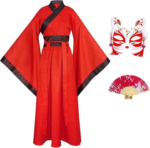 Hanfu Dress Woman Chinese Costume Cheongsam Qipao Halloween Anime Cosplay Asian Costume in Kuwait