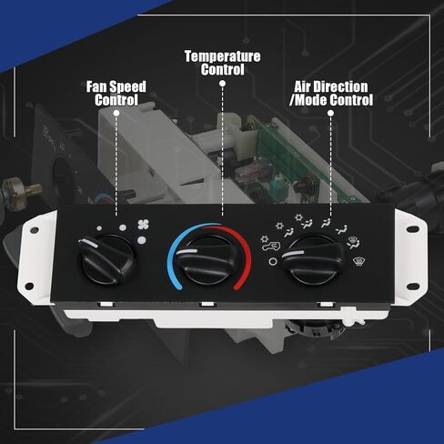 AITKEN استبدال لوحة التحكم في السخان A/C وحدة التحكم وحدة لوحة التبديل المتوافقة مع Jeep TJ Wrangler 1999-2004 استبدال # 2490507113، 55037473AB in Kuwait