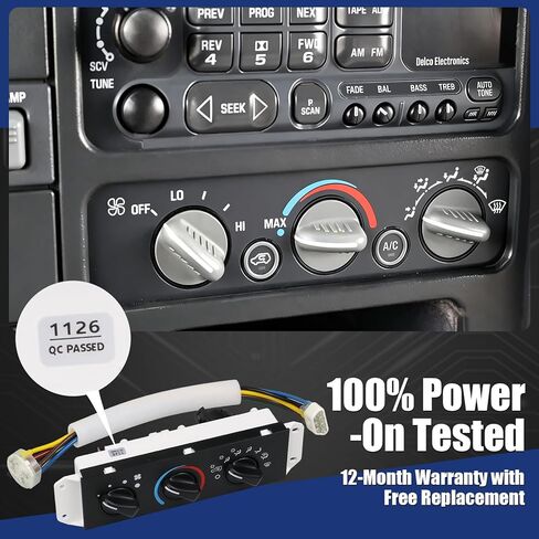 AITKEN استبدال لوحة التحكم في السخان A/C وحدة التحكم وحدة لوحة التبديل المتوافقة مع Jeep TJ Wrangler 1999-2004 استبدال # 2490507113، 55037473AB in Kuwait