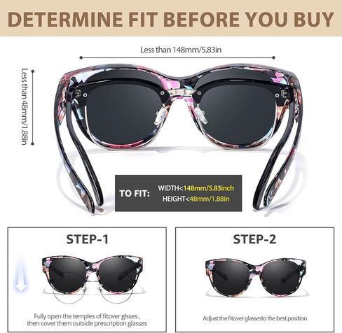 FIMILU 2 حزم من النظارات الشمسية المستقطبة تناسب النظارات للنساء، نظارات شمسية مستديرة حماية من الأشعة فوق البنفسجية 400 للقيادة والخارجية in Kuwait