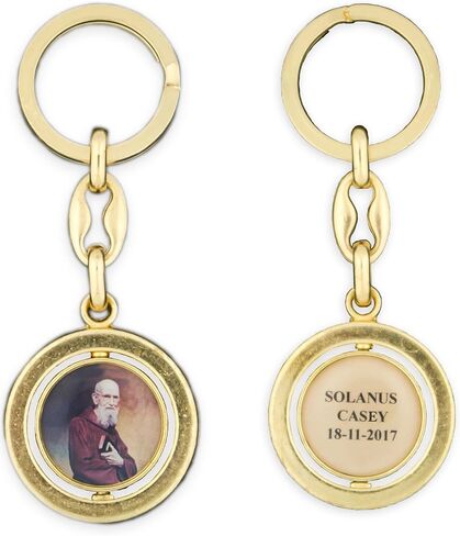 VGI Solanus Casey Spinning Key Chain (Gold) in Saudi Arabia