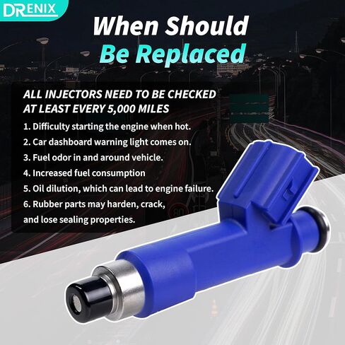 Fuel Injectors 4PCS Fit for-/TOYOTA Corolla 1.8L 2005-2008, /Yaris 1.5L 2006-2018, For-/Pontiac Vibe 1.8L 2005-2008 23250-0D050 23209-0D050 in Kuwait