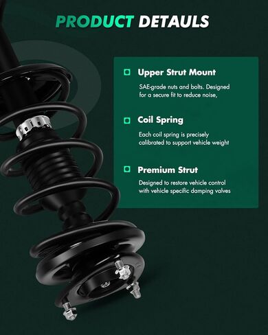 SCITOO Front Pair Strut & Spring Complete Assembly Compatible with 2006-2013 for Suzuki Grand Vitara Complete Struts 172424 172423 in Saudi Arabia