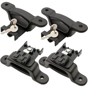 F150 F250 F350 Boxlink Tie Down Anchors Cleats Bed Tie Downs for Ford 2015-2021, Replaces for Ford FL3Z-99000A64-B Bed Cleats Box Link Kit (4 Pack)