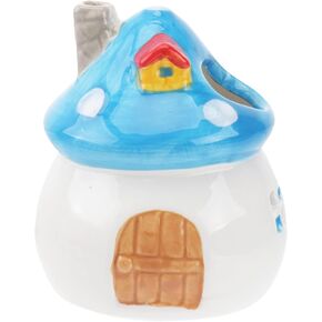 iplusmile Hamster Hide Hamster Cooling Nest Small Animals Hideout Hut Ceramic Mushroom Hamster Hideout Nest Pet Ceramic Hideout for Small Animals, Red Hamster Accessories