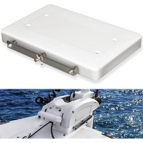 1854054 RTA-54 Replacement for Minn Kota Composite Quick Release Bracket Mount Plate Compatible with Riptide Electric Steer Trolling Motor Ulterra Terrova PowerDrive V2 & Deckhand 40 - White